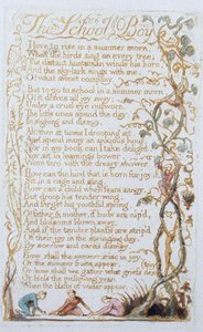 The School Boy, tavola 27 da Songs of Innocence